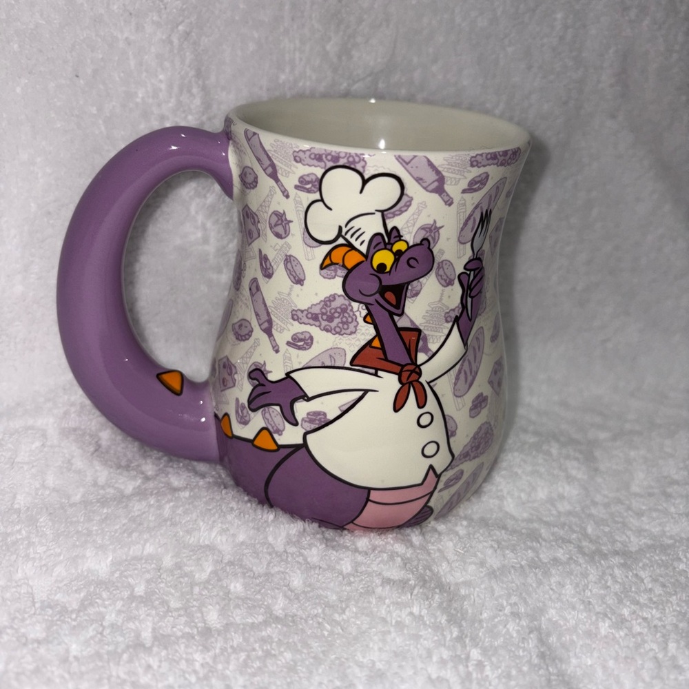 Epcot International Food & Wine Festival Mug Featuring Figment as a Chef - Picture 2 of 4